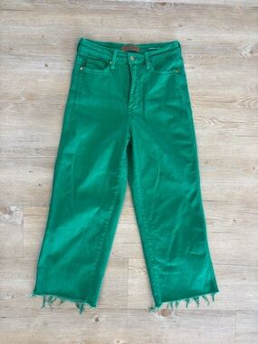 Judy Blue Emerald Green Cropped Straight Jeans